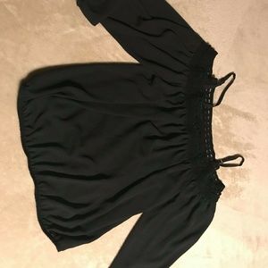 Cute black top with spaghetti string